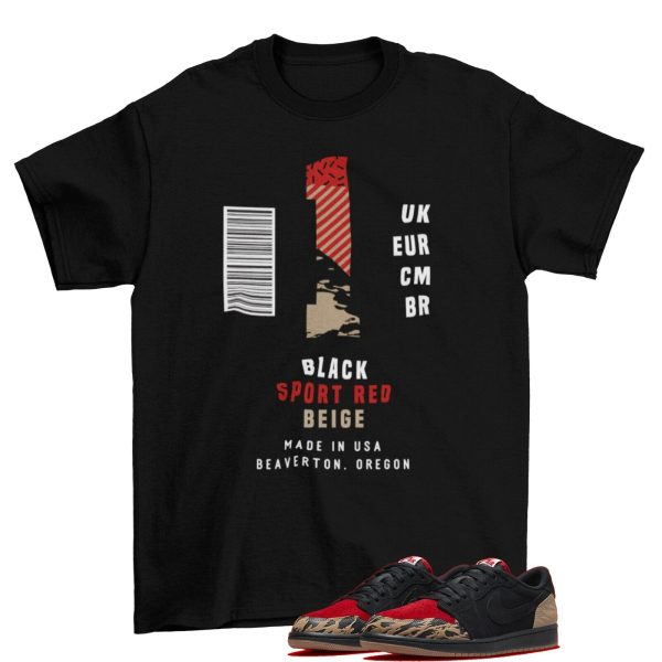 Box Label Sneaker Shirt to Match SoleFly Air Jordan 1 Low DN3400-001 Jezsport.com