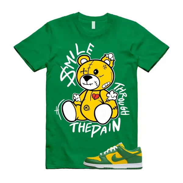 SM2 T Shirt to match N Dunk Low Brazil Varsity Maize Pine Green White SP OG Jezsport.com