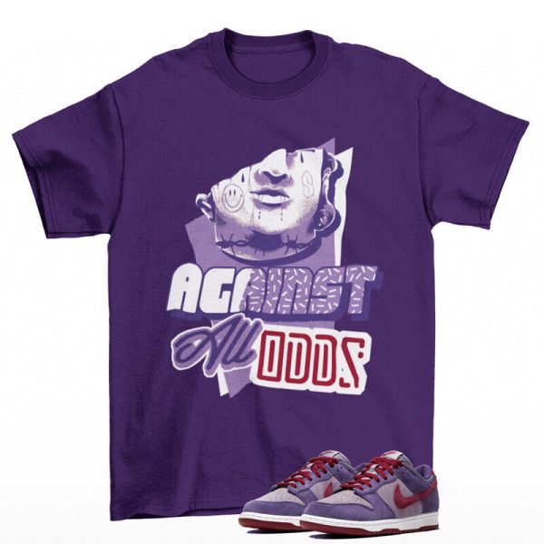 All Odds Sneaker Shirt Purple to Match Dunk Low Plum CU1726-500 Jezsport.com