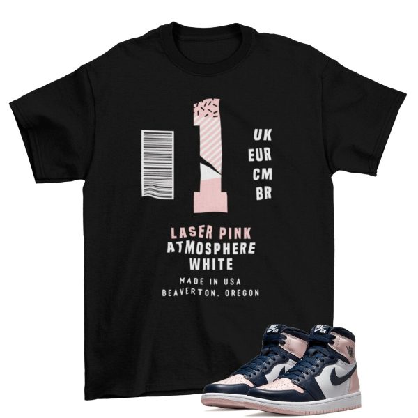 Box Label Shirt to Match Air Jordan 1 Retro High OG Bubble Gum DD9335-641 Jezsport.com