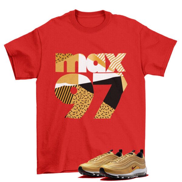 Throwback 97 Shirt to Match Air Max 97 OG Golden Bullet DM0028-700 Jezsport.com