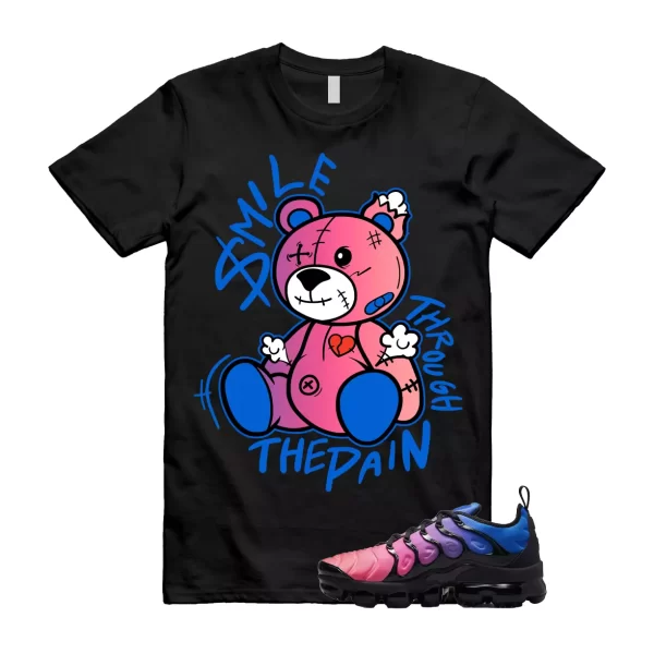 SM2 T Shirt to match Air VaporMax Plus Racer Blue Black Hyper Pink Pulse Jezsport.com