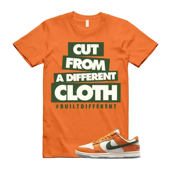 CLOTH T Shirt to match N Dunk Low Florida A&M Orange Horizon Fortress Green Jezsport.com