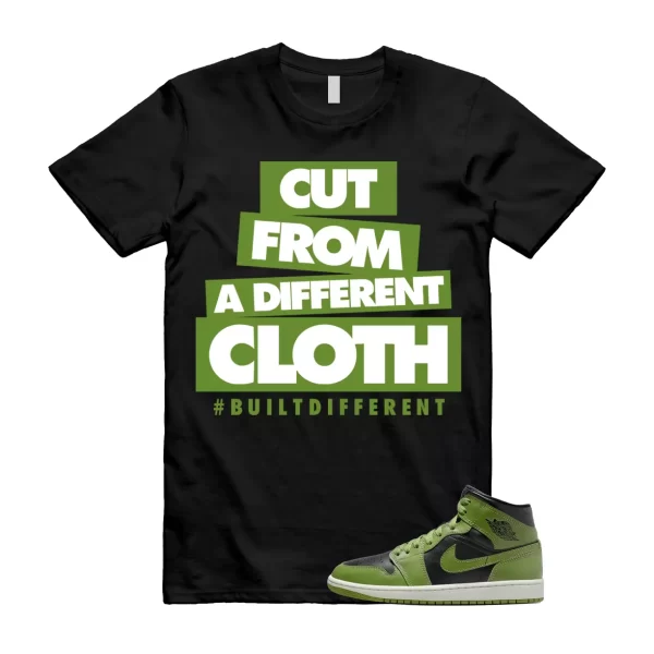 CLOTH T Shirt to match Jordan 1 Mid Altitude Green Heather Sail Mean Electric Jezsport.com