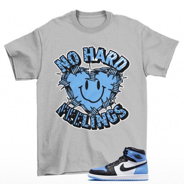 Feelings Shirt Grey to Match Jordan 1 Retro High OG UNC Toe DZ5485-400 Jezsport.com