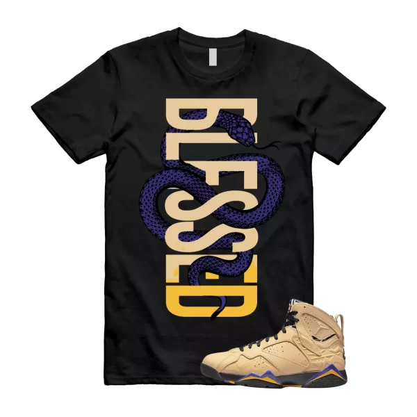 SNAKEBLS T Shirt to match Jordan 7 SE Afrobeats Vachetta Tan Taxi Dark Concord Jezsport.com