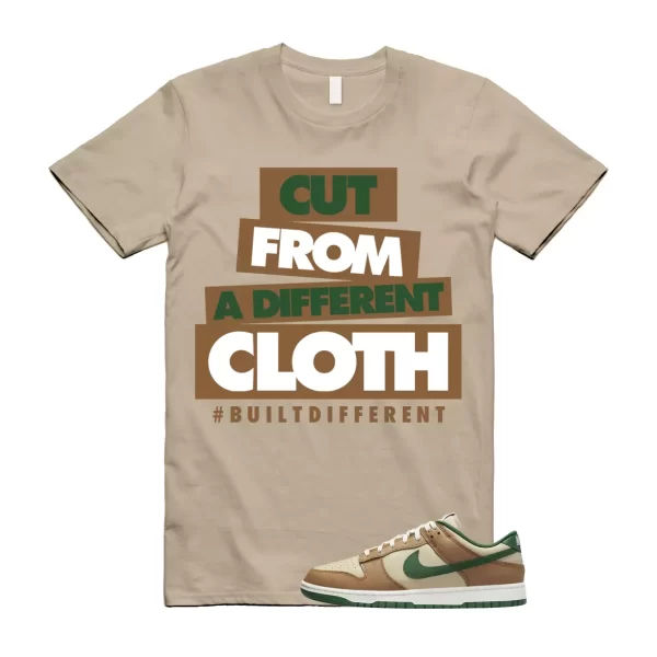 CLOTH T Shirt to match Dunk Low Tan Retro Rattan Gorge Green Sail Dark Driftwood Jezsport.com