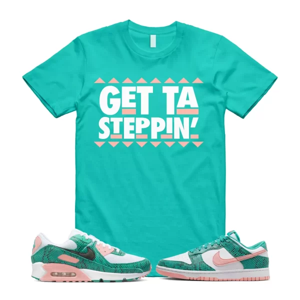 GET T Shirt to match Dunk Low Coral Snakeskin Snake Washed Teal Bleached 1 90 Jezsport.com