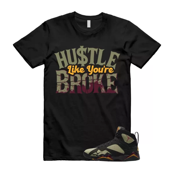 BROKE Shirt to match Air Jordan 7 Olive Black Cherrywood Red Chutney OG Bordeaux Jezsport.com