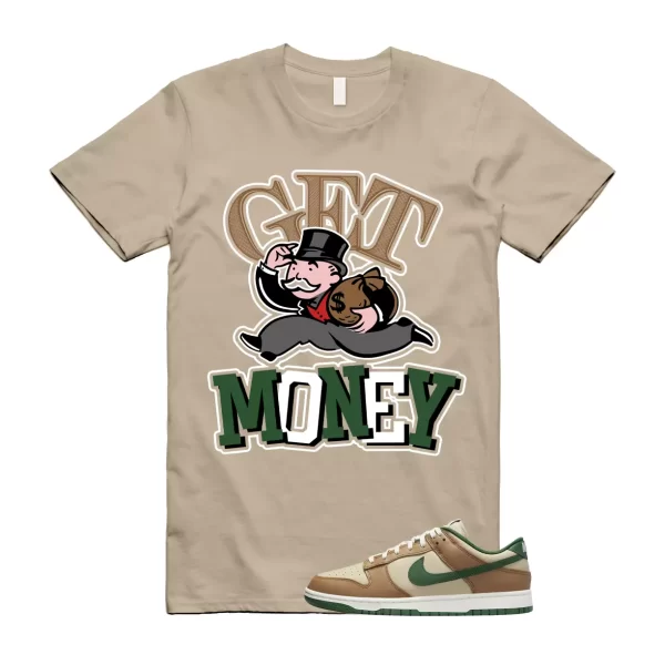 GM T Shirt to match Dunk Low Tan Retro Rattan Gorge Green Sail Dark Driftwood Jezsport.com