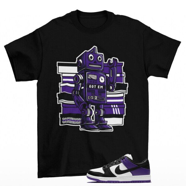 Sneaker Bot Shirt to Match SB Dunk Low Court Purple BQ6817-500 Jezsport.com