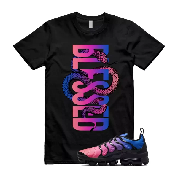 SNAKEBLS T Shirt to match Air VaporMax Plus Racer Blue Black Hyper Pink Pulse Jezsport.com