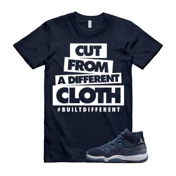 CLOTH Shirt to match Jordan 11 Midnight Navy Metallic Silver Georgetown Trainer Jezsport.com