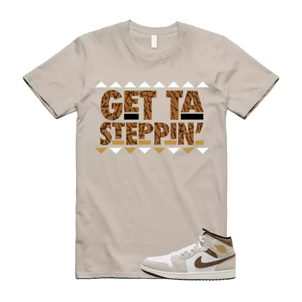 GET T Shirt to match 1 Mid SE Brown Elephant Light Orewood British Tan Gold Jezsport.com