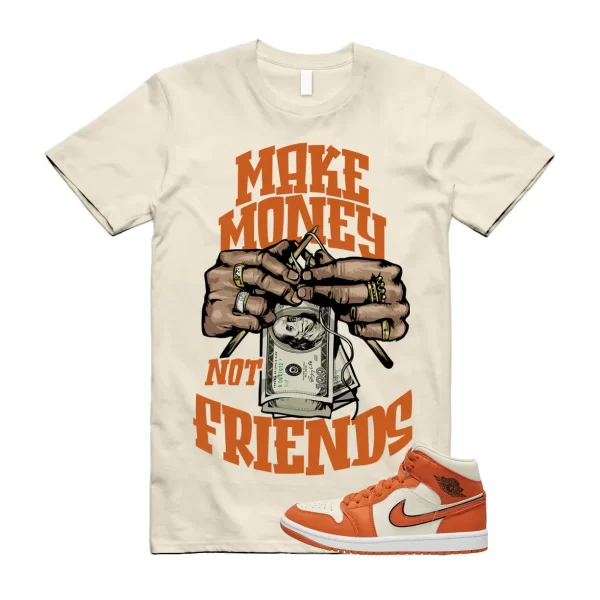 MM T Shirt to match Air Jordan 1 Mid SE WMNS Coconut Milk Sport Spice Sail Jezsport.com