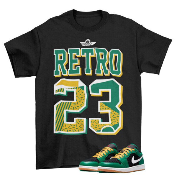 Retro 23 Shirt to Match Jordan 1 Low SE Malachite / DQ8422-300 Jezsport.com