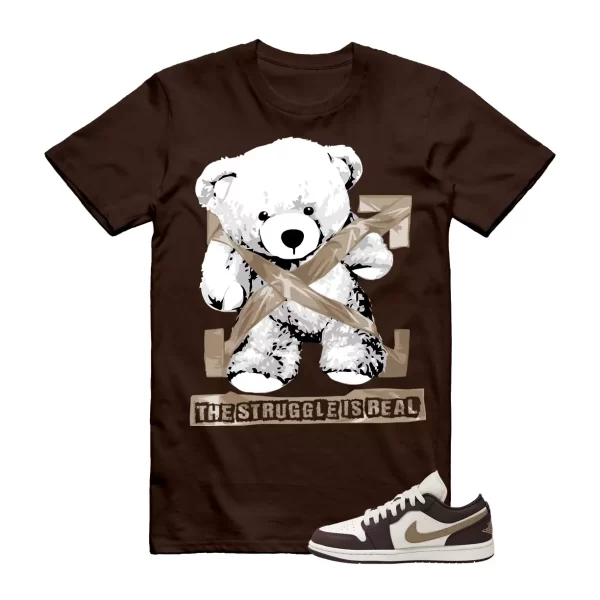 STRUG T Shirt to match Air Jordan 1 Low Shadow Brown Kelp Sail Jezsport.com