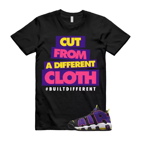 CLOTH T Shirt to match Air More Uptempo Black Court Purple Hyper Pink Jezsport.com