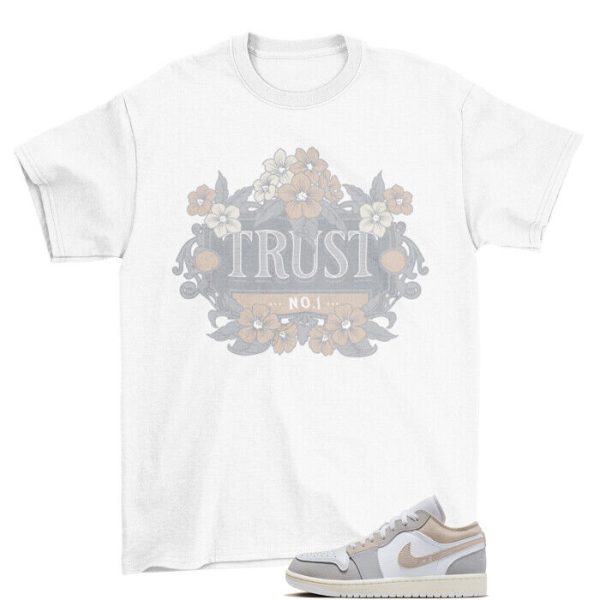 Trust Shirt White to Match Jordan 1 Low SE Craft Tech Grey DN1635-002 Jezsport.com