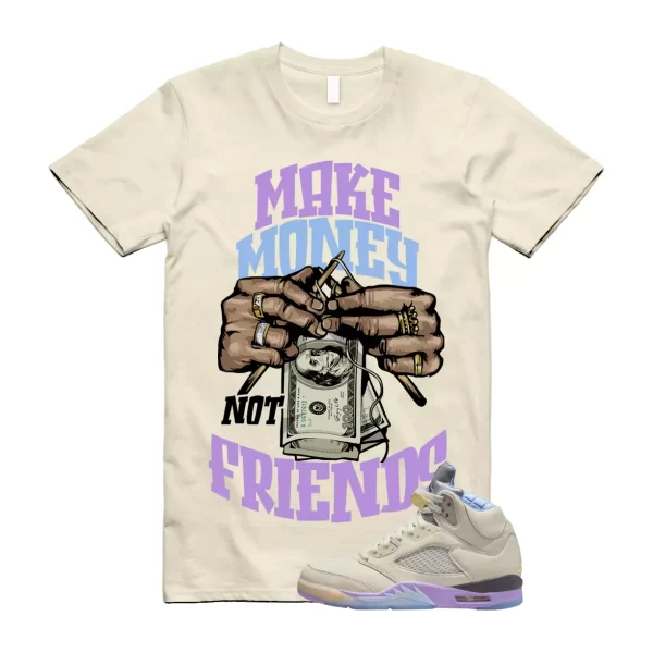 MM T Shirt to match Jordan 5 Retro DJ Khaled Sail Washed Yellow Violet Star Jezsport.com