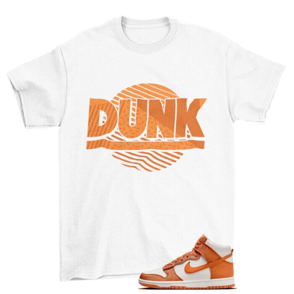 Dunk Sunset Shirt to Match Dunk High Retro Monarch Dark Curry DV7223-800 Jezsport.com