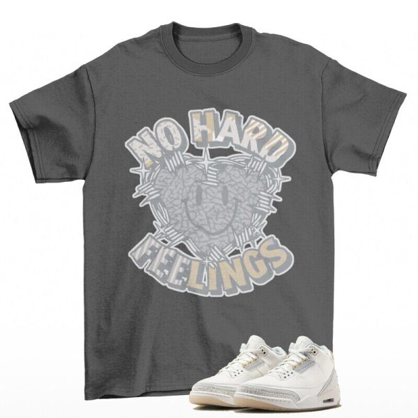 Feelings Shirt Grey to Match Jordan 3 Retro Craft Ivory FJ9479-100 Jezsport.com