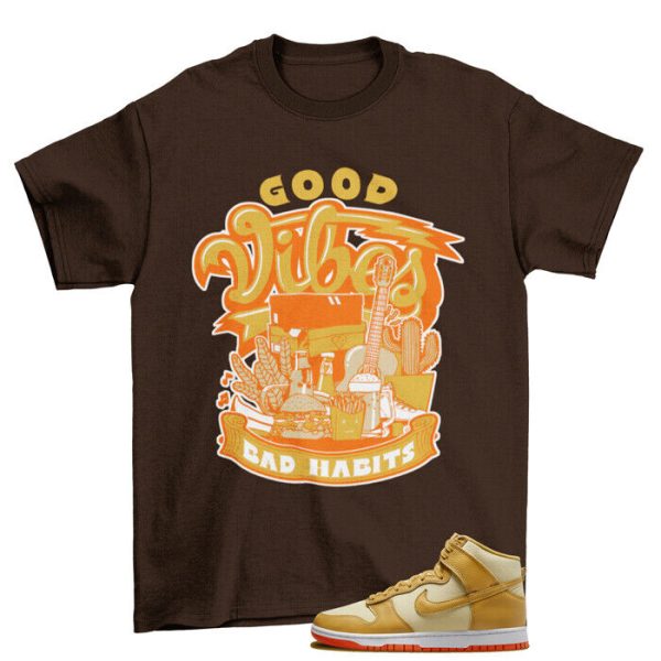 Sneaker Vibes Shirt to Match Dunk High Wheat Gold Canvas DV7215-700 Jezsport.com