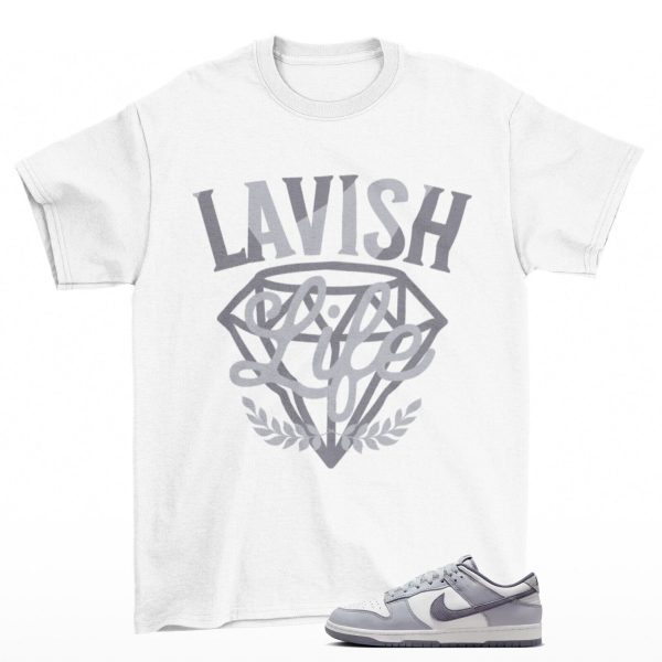 Lavish Sneaker Shirt White to Match Dunk Low SE Light Carbon FJ4188-100 Jezsport.com