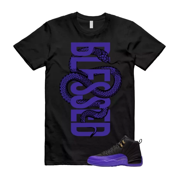 SNAKEBLS T Shirt to match 12 Retro Field Purple Black Taxi Jezsport.com