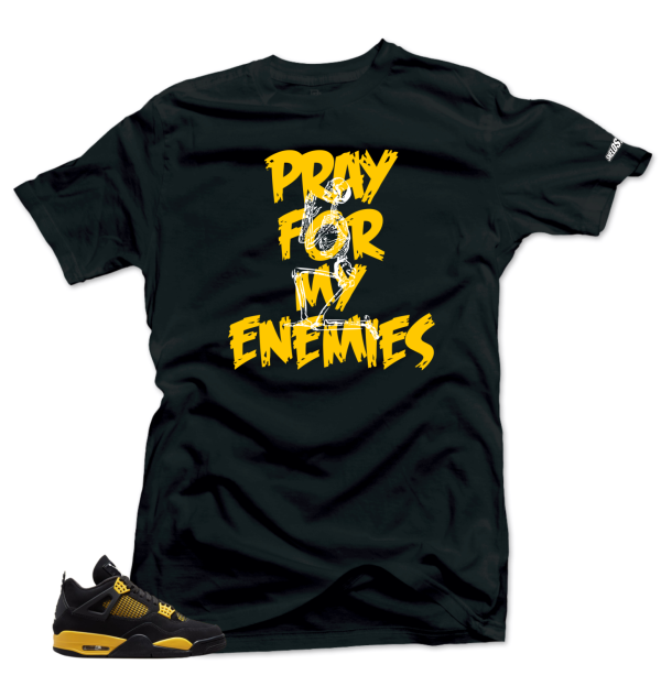 Shirt To Match Jordan 4 Retro Thunder ENEMIES Match Sneaker Shirts Jezsport.com