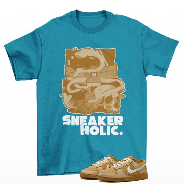 Sneaker Holic Shirt Teal to Match Dunk Low Waffle FZ4041-744 Jezsport.com