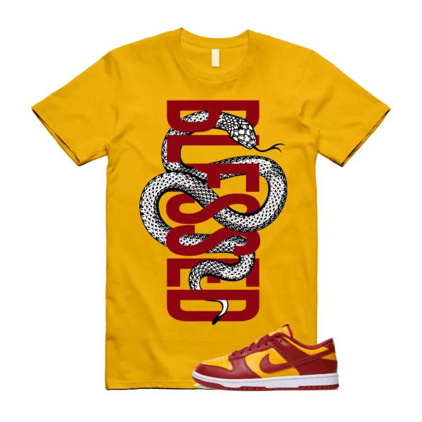 SNAKEBLS T Shirt to match Dunk Low Midas Gold Tough Red Day of Dead Dios Muertos Jezsport.com