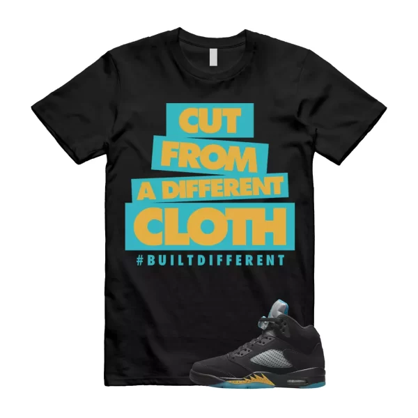 CLOTH Shirt to match Air Jordan 5 Aqua Retro Taxi Black Aquatone Hornets Yellow Jezsport.com