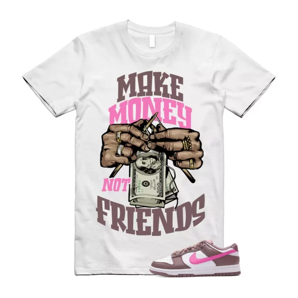 Dunk Smokey Mauve Playful Pink White Brown Low T Shirt Match MM Jezsport.com