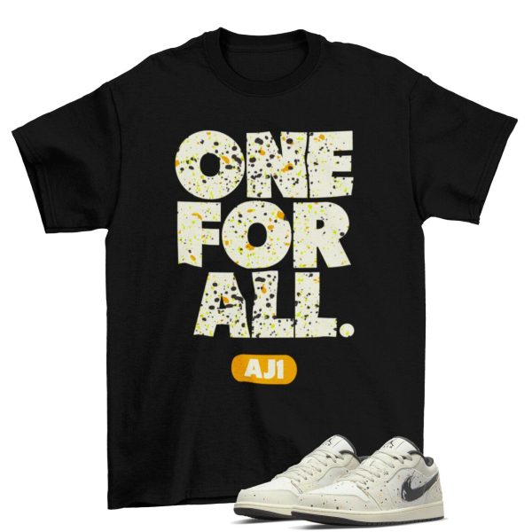 One For All Sneaker Shirt to Match Air Jordan 1 Low Brushstroke DM3528-100