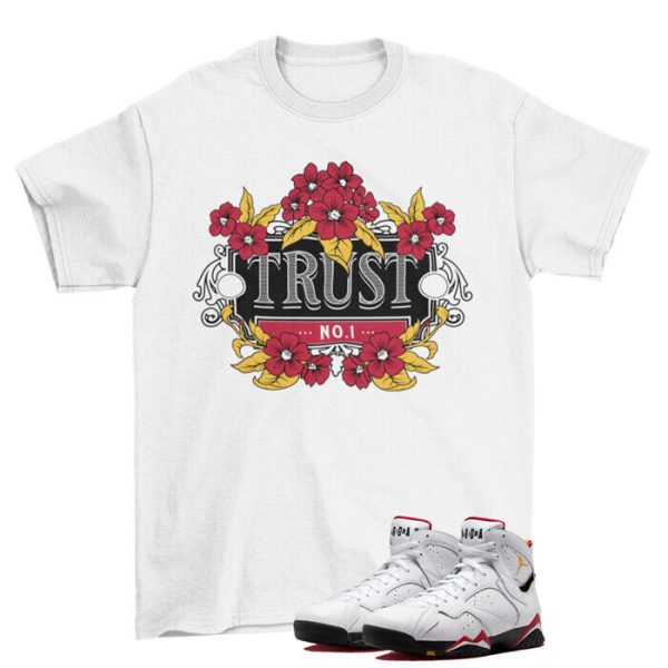 Trust No 1 Cardinal Shirt to Match Jordan 7 Retro Cardinal CU9307-106 Jezsport.com