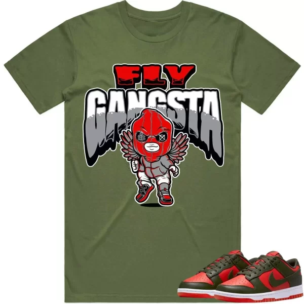 Mystic Red Dunks Shirt to Match - RED FLY GANGSTA Jezsport.com