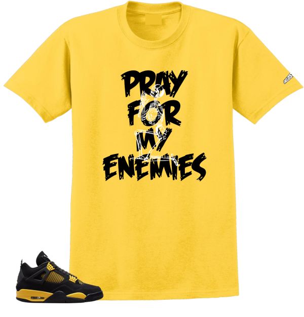 Shirt To Match Jordan 4 Retro Thunder ENEMIES Match Sneaker Shirts Jezsport.com