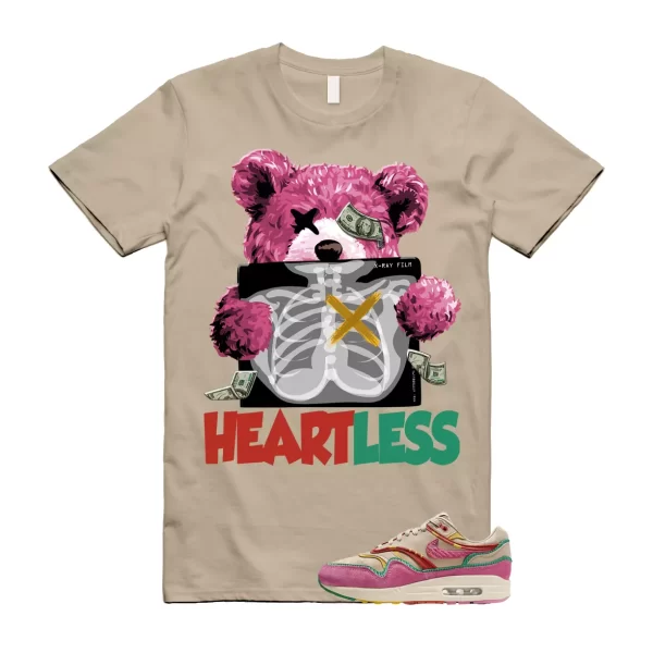 Air Max Familia 1 Hemp Pinksicle Sanddrift T Shirt Match HEART Jezsport.com