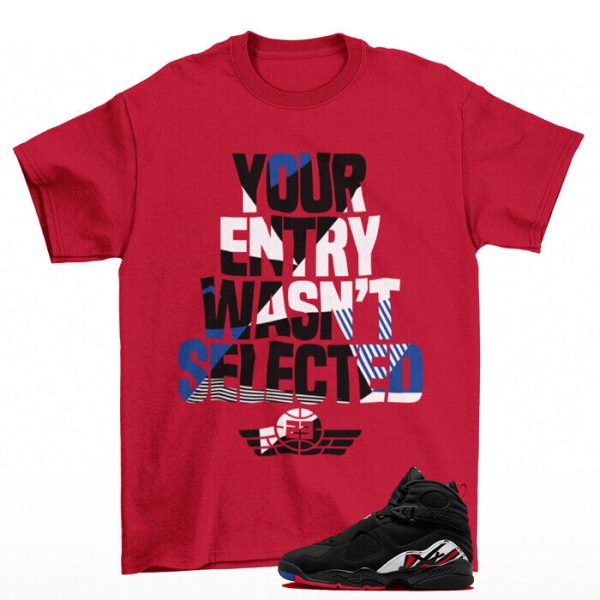 Sneaker Raffle Playoffs Shirt to Match Jordan 8 Retro Playoffs 305381-062 Jezsport.com