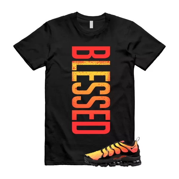 VaporMax Crimson Total Orange Plus Black T Shirt Match VERTBLS Jezsport.com