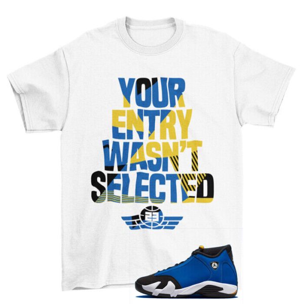 Sneaker Raffle Shirt Laney to Match Jordan 14 Retro Laney 487471-407 Jezsport.com