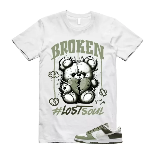 Dunk Oil Green Cargo Khaki Low Light Bone White T Shirt Match BRLS Jezsport.com