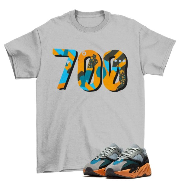 700 Pattern Sneaker Shirt to Match Yeezy Boost 700 Wash Orange
