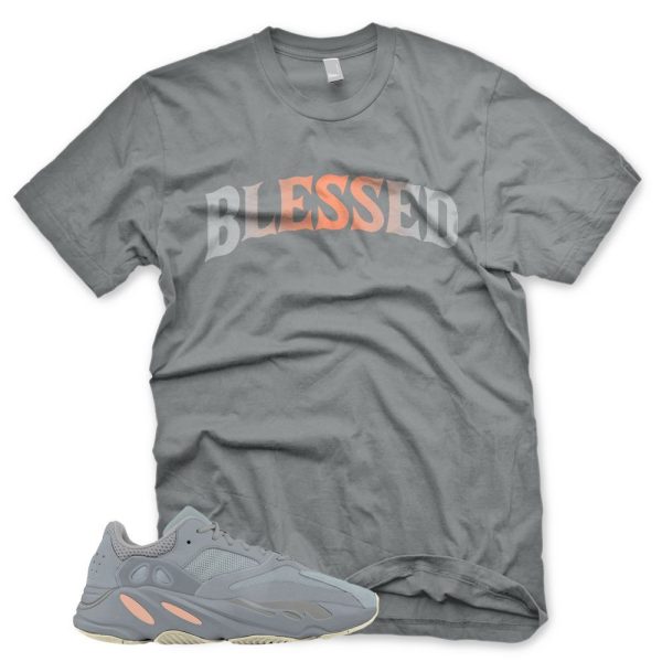 New BW BLESSED T Shirt for YZ Boost 700 INERTIA Mauve Butter Jezsport.com