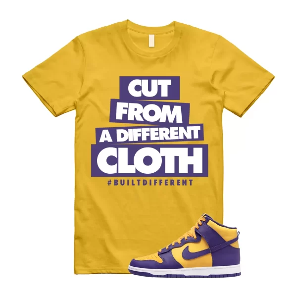 CLOTH T Shirt to match Dunk High Purple Yellow Court Gold Home Away 95 Lebron Jezsport.com