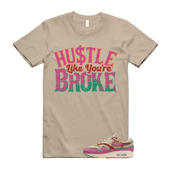 Air Max Familia 1 Hemp Pinksicle Sanddrift T Shirt Match BROKE Jezsport.com