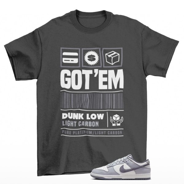 Copped Shirt Dark Grey to Match Dunk Low SE Light Carbon FJ4188-100