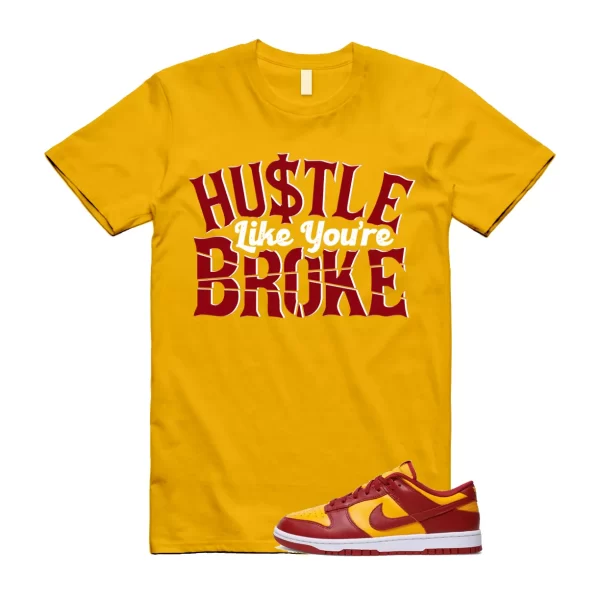 BROKE T Shirt to match Dunk Low Midas Gold Tough Red Day of Dead Dios Muertos Jezsport.com