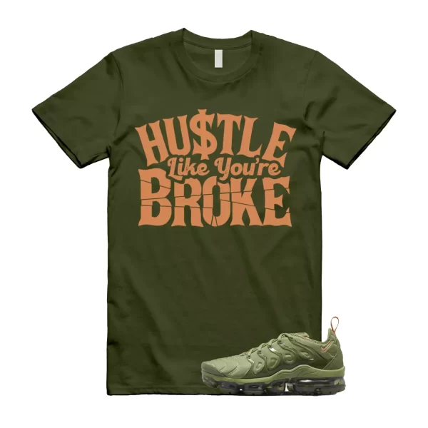 BROKE T Shirt to match N Air VaporMax Plus Alligator WMNS Olive Orange Trance Jezsport.com